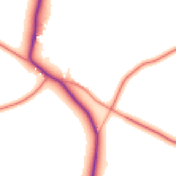 Daytime road noise heatmap for DE12 8AJ
