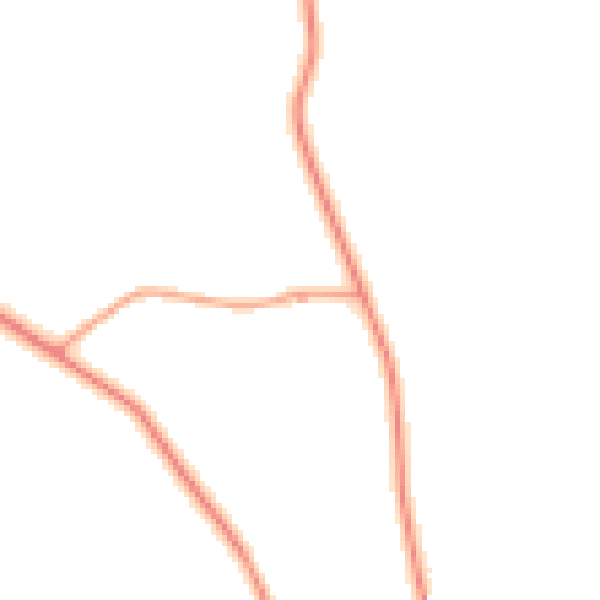 Daytime road noise heatmap for DE12 8DN