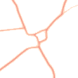 Daytime road noise heatmap for DE12 8EG