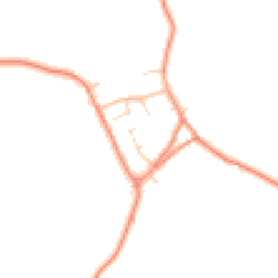 Daytime road noise heatmap for DE12 8ET