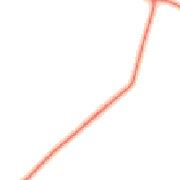 Daytime road noise heatmap for DE12 8LN