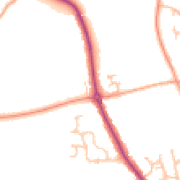 Daytime road noise heatmap for DE13 0AH