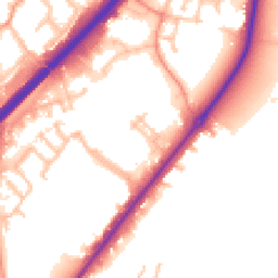 Daytime road noise heatmap for DE13 0BB