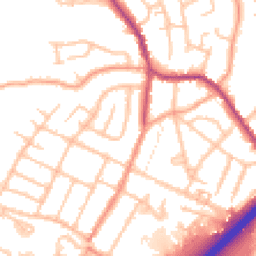 Daytime road noise heatmap for DE13 0PR