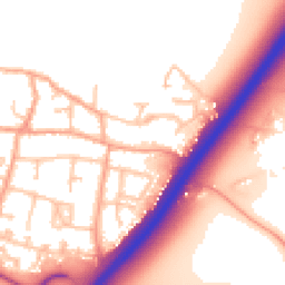 Daytime road noise heatmap for DE13 7AA
