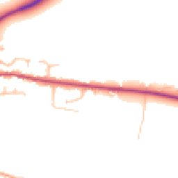 Daytime road noise heatmap for DE13 7HP