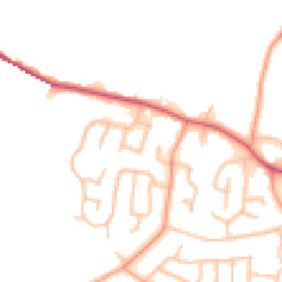 Daytime road noise heatmap for DE13 8DH