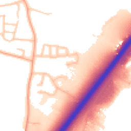 Daytime road noise heatmap for DE13 8FD