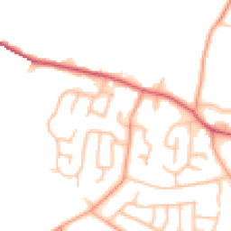 Daytime road noise heatmap for DE13 8JS