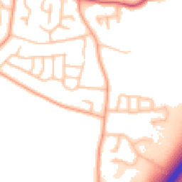 Daytime road noise heatmap for DE13 8LD