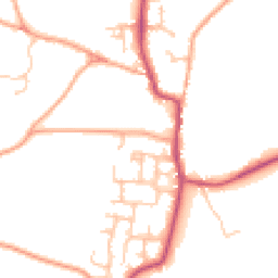 Daytime road noise heatmap for DE13 8PD