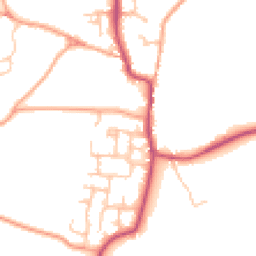 Daytime road noise heatmap for DE13 8PU