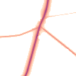 Daytime road noise heatmap for DE13 8RJ