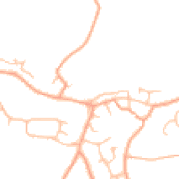 Daytime road noise heatmap for DE13 9BB