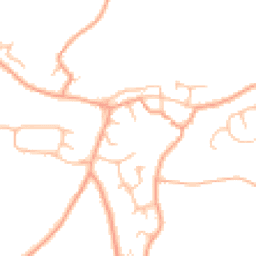 Daytime road noise heatmap for DE13 9DT