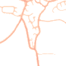 Daytime road noise heatmap for DE13 9EE