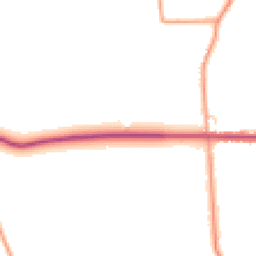 Daytime road noise heatmap for DE13 9PX