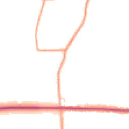 Daytime road noise heatmap for DE13 9PZ