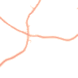 Daytime road noise heatmap for DE13 9SL