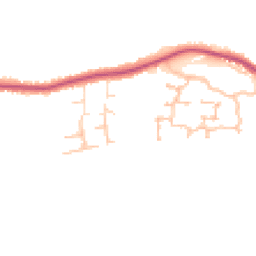 Daytime road noise heatmap for DE13 9SR