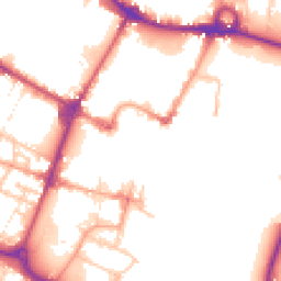 Daytime road noise heatmap for DE14 1AN