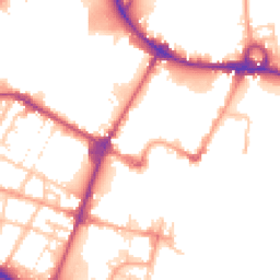 Daytime road noise heatmap for DE14 1BF