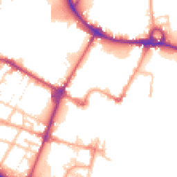 Daytime road noise heatmap for DE14 1BQ