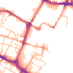 Daytime road noise heatmap for DE14 1DE