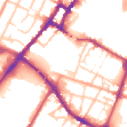 Daytime road noise heatmap for DE14 1DW