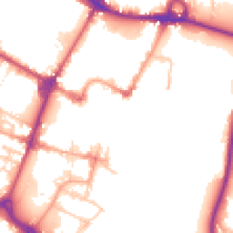 Daytime road noise heatmap for DE14 1EX