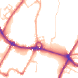 Daytime road noise heatmap for DE14 1TX