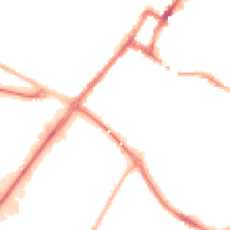 Night-time road noise heatmap for DE14 2DD