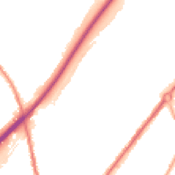 Night-time road noise heatmap for DE14 2RZ