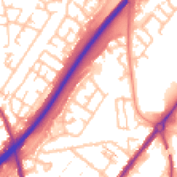 Daytime road noise heatmap for DE14 2SH