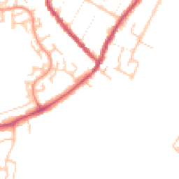 Daytime road noise heatmap for DE14 3DJ
