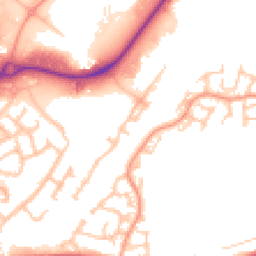 Daytime road noise heatmap for DE14 3NL