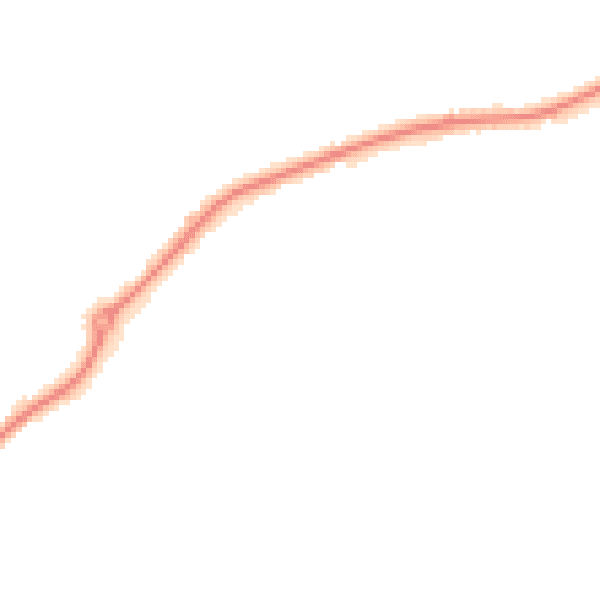 Night-time road noise heatmap for DE21 2BL