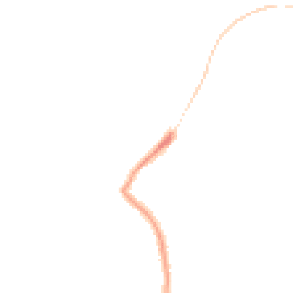 Night-time road noise heatmap for DE21 2DP
