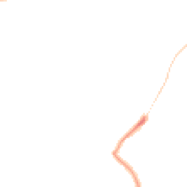 Night-time road noise heatmap for DE21 2DR