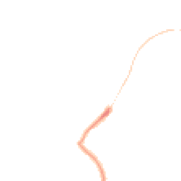 Night-time road noise heatmap for DE21 2PQ