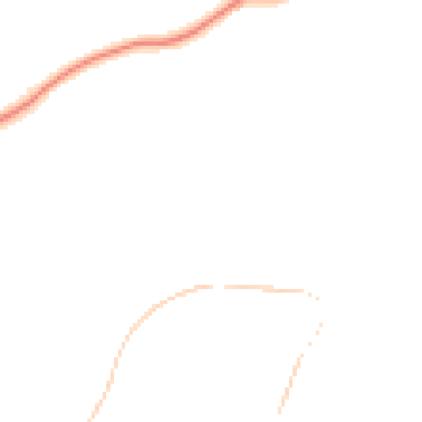 Night-time road noise heatmap for DE21 2SL