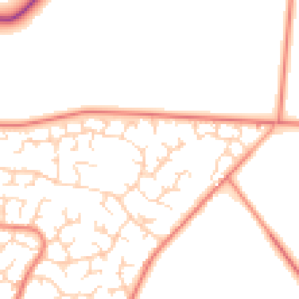 Daytime road noise heatmap for DE21 2XQ