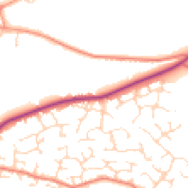 Daytime road noise heatmap for DE21 4GU
