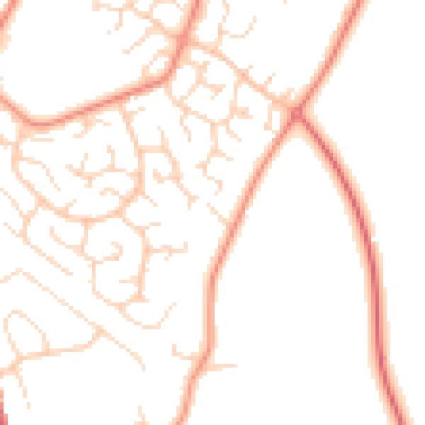 Daytime road noise heatmap for DE21 4RQ