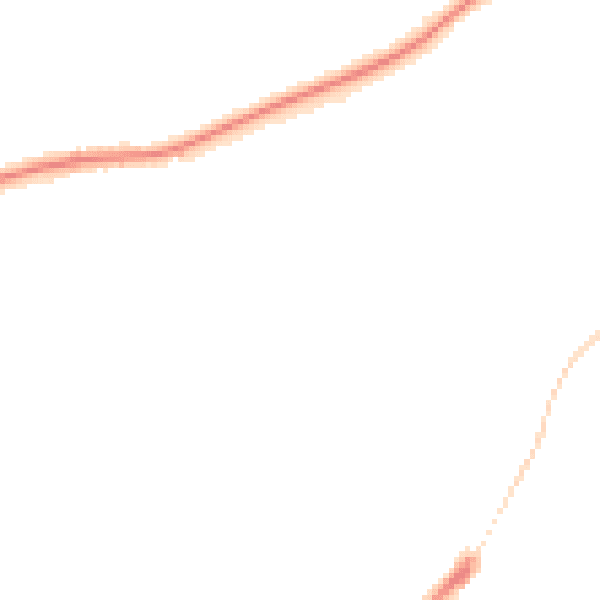 Night-time road noise heatmap for DE21 4TF