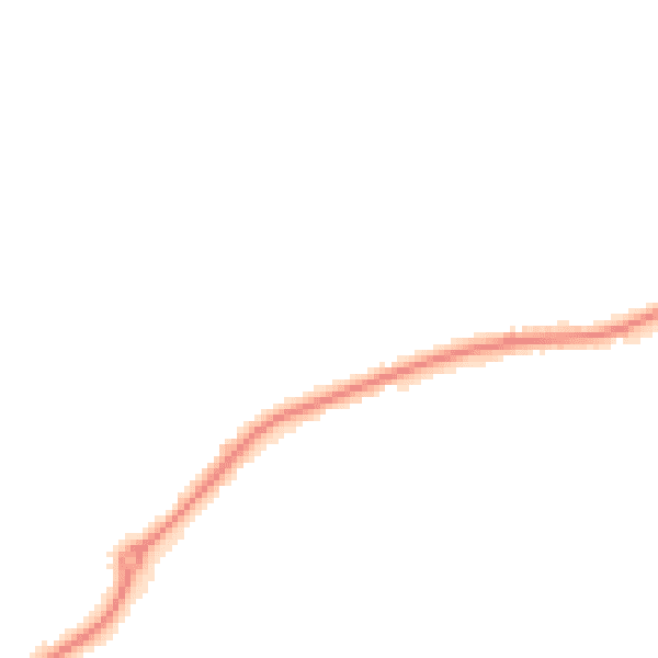 Night-time road noise heatmap for DE21 4TP