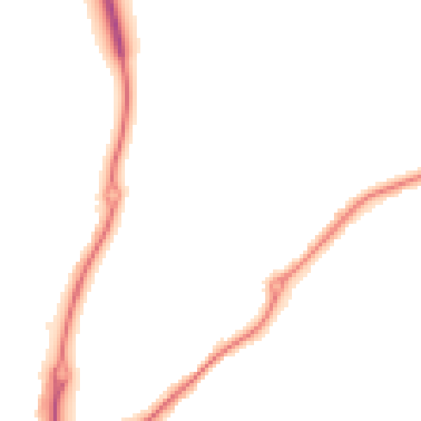Night-time road noise heatmap for DE21 4TU