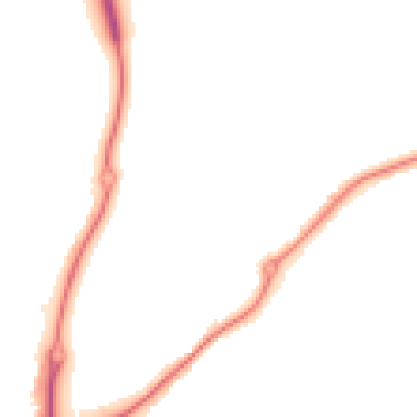 Night-time road noise heatmap for DE21 4TW