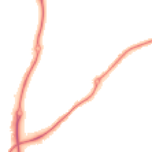 Night-time road noise heatmap for DE21 4TZ