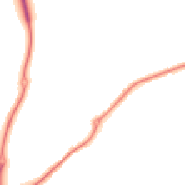 Night-time road noise heatmap for DE21 4UD